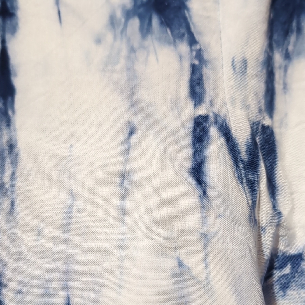 Blue and White Women's Hooded Cover/ Tunic - Picture 6 of 6
